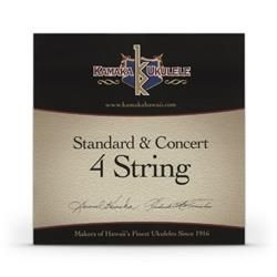 Kamaka S-1 Soprano/Concert Ukulele Strings Black Nylon Set of 4