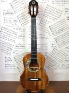 Snail S60T All Solid Flamed Acacia Tenor Ukulele with Gigbag #4