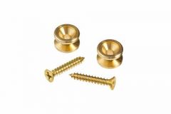 D'Addario Brass Strap Buttons x 2 w/screws - fit yourself